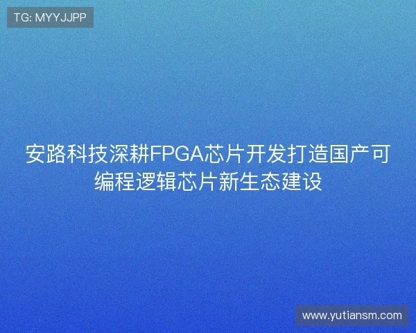 安路科技深耕FPGA芯片开发打造国产可编程逻辑芯片新生态建设